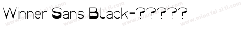 Winner Sans Black字体转换